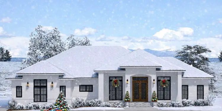 Contemporary Home Plan – ~3,046 sq ft, 4 Bedrooms, 4.5 Bathrooms, 3-Car Garage