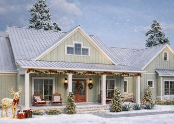 Modern Farmhouse Plan – ~2,305 sq ft, 4 Bedrooms, 3 Bathrooms, 2-Car Garage