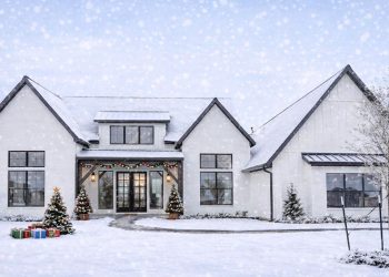 4-Bed Transitional Farmhouse Plan Under 2,900 sq ft with Vaulted Great Room – ~2,854 sq ft, 4 Bedrooms, 3.5 Bathrooms, 3-Car Garage