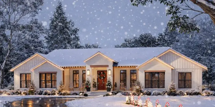 Modern Transitional Plan – ~3,340 sq ft, 5 Bedrooms, 4.5 Bathrooms, 3-Car Garage