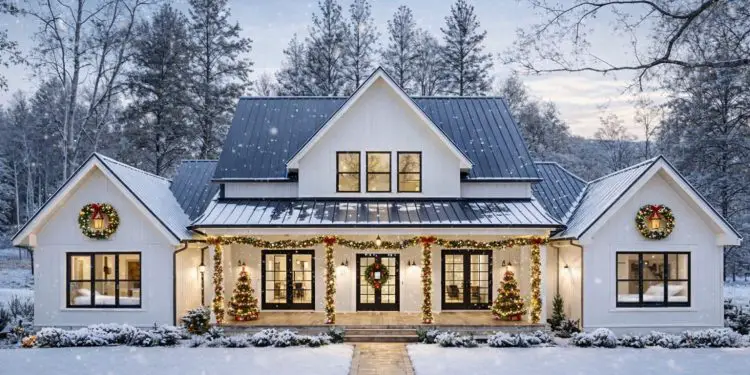 Modern Farmhouse Plan with Outdoor Kitchen – ~3,003 sq ft, 4 Bedrooms, 3.5 Bathrooms, 3-Car Garage