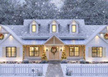 4-Bed Modern Farmhouse House Plan with Home Office – ~3,345 sq ft, 4 Bedrooms, 3.5 Bathrooms, 3-Car Garage
