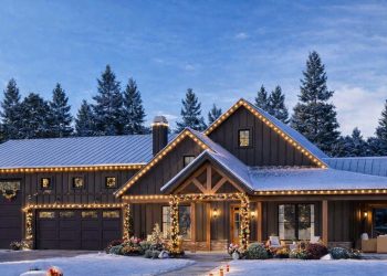 Barndominium Plan – ~2,059 sq ft, 3 Bedrooms, 2.5 Bathrooms, 3-Car Garage