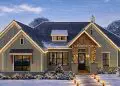 New American Ranch Home Plan with Home Office and Media Room – ~2,812 sq ft, 4 Bedrooms, 3 Bathrooms, 3-Car Garage