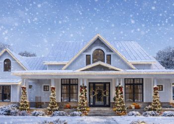 Modern Farmhouse with Wraparound Porch & Two Bonus Rooms – 2,787 Sq Ft, 3 Bedrooms, 2.5 Bathrooms