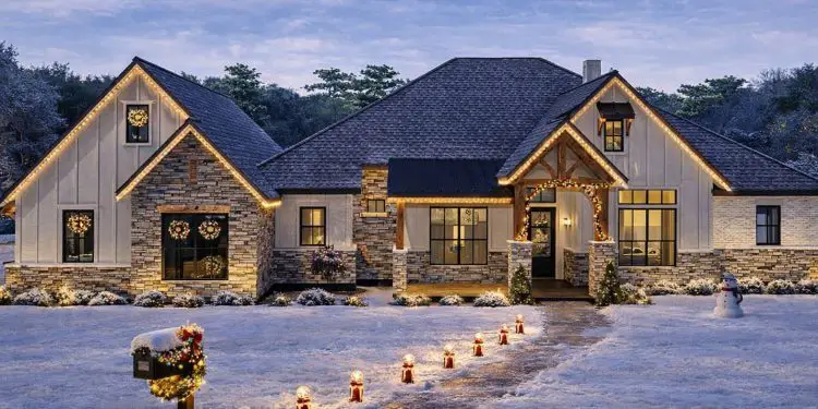 One-Level New American Craftsman Home Plan with Home Office and Media Room – ~2,812 sq ft, 4 Bedrooms, 3 Bathrooms, 3-Car Garage