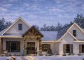 French Country Plan – ~2,373 sq ft, 4-5 Bedrooms, 2.5 Bathrooms, 2-3 Car Garage