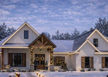 French Country Plan – ~2,373 sq ft, 4-5 Bedrooms, 2.5 Bathrooms, 2-3 Car Garage