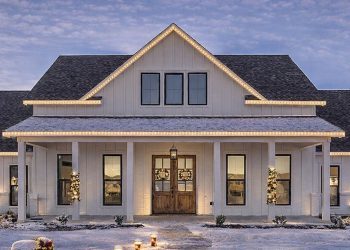 Modern Farmhouse Plan – ~2,390 sq ft, 4 Bedrooms, 3 Bathrooms, 2-Car Garage