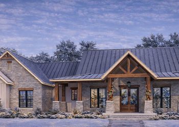 Modern Farmhouse Plan – ~2,454 sq ft, 3 Bedrooms, 2.5 Bathrooms, 3-Car Garage