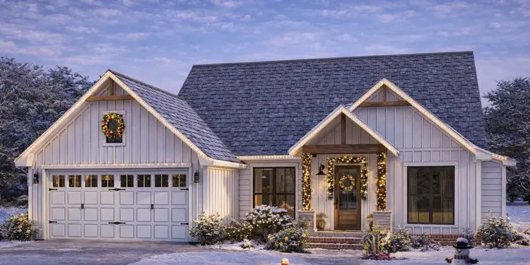 Modern Farmhouse Plan – ~1,700 sq ft, 4 Bedrooms, 2 Bathrooms, 2-Car Garage