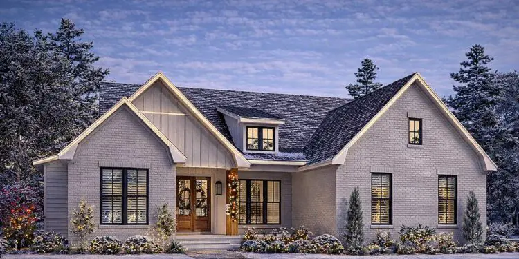 Modern Farmhouse Plan – ~1,800 sq ft, 4 Bedrooms, 2 Bathrooms, 2-Car Garage