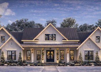 Modern Farmhouse Plan – ~3,086 sq ft, 4 Bedrooms, 3.5 Bathrooms, 3-Car Garage