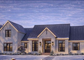 Modern Transitional Plan – ~3,163 sq ft, 4–5 Bedrooms, 3.5 Bathrooms, 3-Car Garage