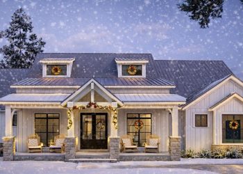 2,679 Sq Ft Modern Farmhouse with 4 Bedrooms & 3.5 Bathrooms