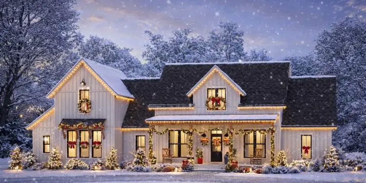 Modern Farmhouse Plan – ~2,742 sq ft, 4–5 Bedrooms, 3.5 Bathrooms, 2-3 Car Garage