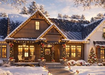 2,563 Sq Ft Transitional Farmhouse with Private Master Suite & Porch