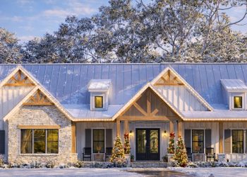 2,686 Sq Ft Modern Farmhouse with 4–5 Bedrooms, Bonus Space, and Big Front-and-Back Porches