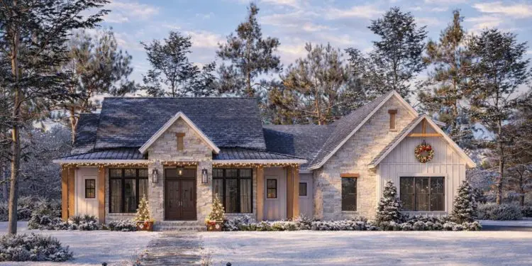 Hill Country Modern Farmhouse Charm — 2,278 Sq Ft with Wraparound Porch and Bonus Room Option