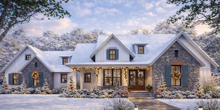 1,988 Sq Ft Modern Farmhouse Plan with 3–4 Bedrooms & 2.5 Bathrooms