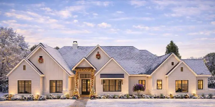 4,683 Sq Ft New American House Plan with Guest Suite & Office – Plan 25427TF