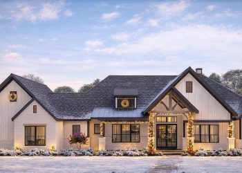 4,090 Sq Ft Expanded One-Level New American Craftsman House Plan with Home Office & Game Room