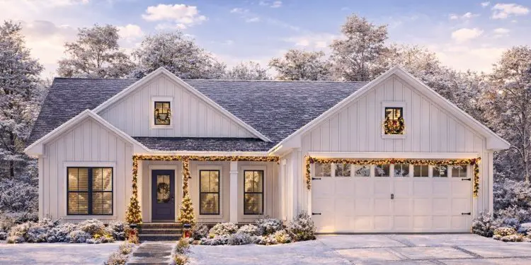1,416 Sq Ft Modern Farmhouse Plan with 3 Bedrooms & 2 Bathrooms
