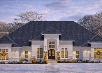 5,038 Sq Ft Contemporary One-Story Dream Home with 5 Bedroom Suites and a 3-Car Garage