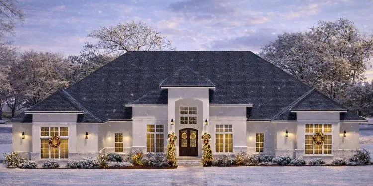 5,038 Sq Ft Contemporary One-Story Dream Home with 5 Bedroom Suites and a 3-Car Garage