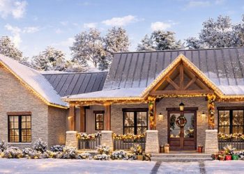 2,454 Sq Ft Split-Bedroom Hill Country House Plan with Large Walk-In Pantry