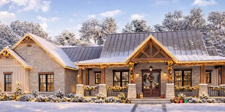 2,454 Sq Ft Split-Bedroom Hill Country House Plan with Large Walk-In Pantry