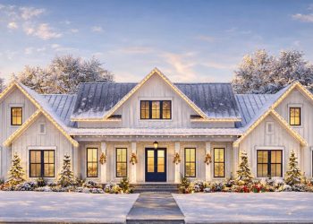 Expanded 4-Bed Modern Farmhouse with Game Room & Bonus Room – 3,086 Sq Ft (Plan 51830HZ)