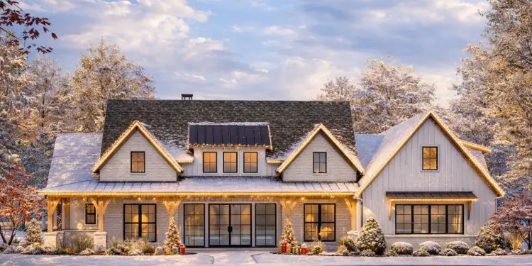 4-Bed Modern Farmhouse with Home Office & Master-Suite Laundry Access – 3,254 Sq Ft