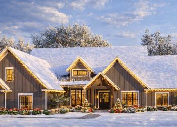 4,694 Sq Ft Craftsman Plan – 4 Bedrooms & 5.5 Bathrooms