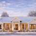 4 or 5-Bedroom Modern Transitional House Plan with Vaulted Living & 3-Car Garage – Plan 52007HZ