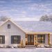 1,398 Sq Ft Modern Farmhouse Plan – 3 Bedrooms & 2 Bathrooms