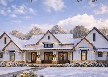 Modern Farmhouse with Three Fresh-Air Spaces – ~3,077 Sq Ft • 4 Bedrooms & 3.5 Bathrooms
