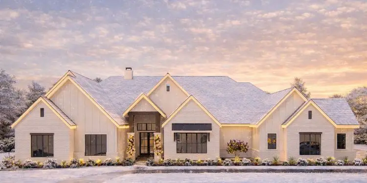 New American House with Guest Suite & Office – ~4,683 Sq Ft • 5 Beds & 4.5 Baths