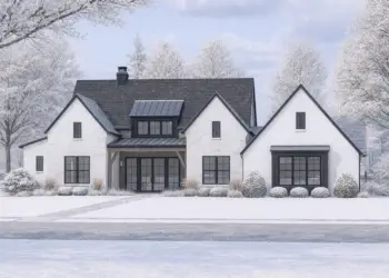 2,390 Sq Ft Split-Bedroom New American House – 4-Bed Beauty with Vaulted Great Room (Plan 818105JSS)