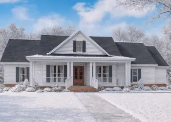 1,993 Sq Ft Cozy Farmhouse – 3 Beds, 2.5 Baths (Plan 041-00162)