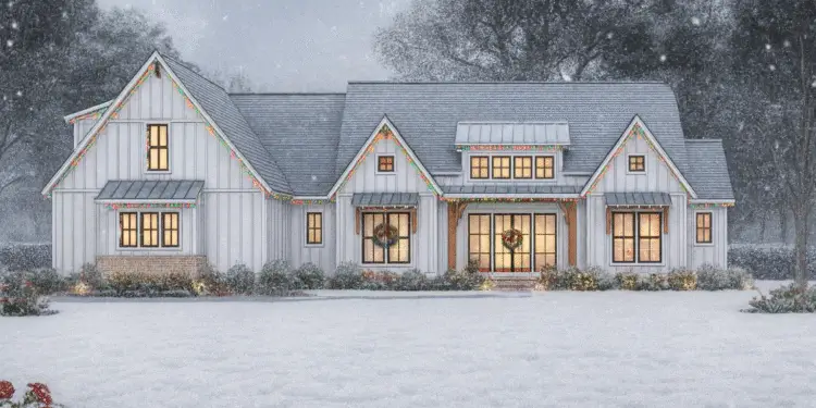 2,578 Sq Ft Modern Farmhouse — 4 Beds, 2.5 Baths + Optional Bonus Room (Plan 56544SM)