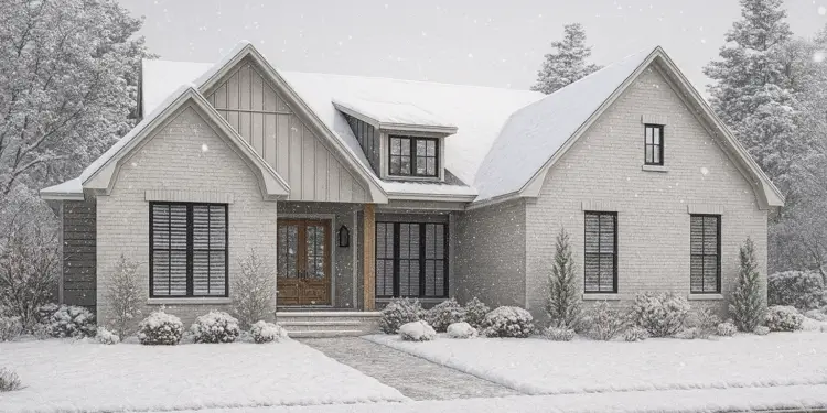 Transitional Modern Farmhouse Plan – 1,800 sq ft, 4 Bedrooms, 2 Bathrooms