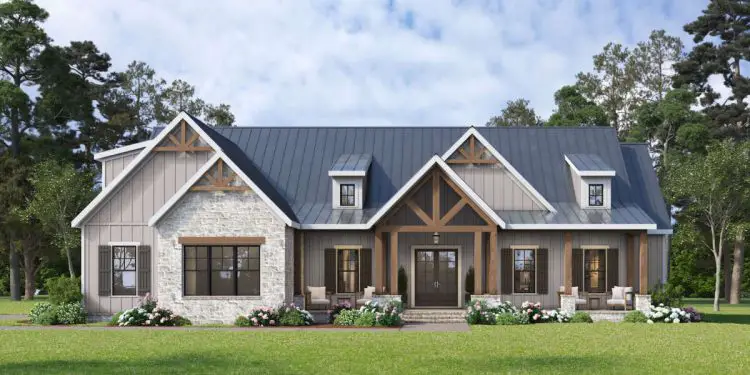 Modern Farmhouse Plan #009-00479 – 2,694 Sq Ft | 4–5 Beds & 3.5 Baths