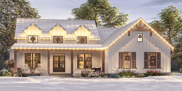 Ultra-Charming 2,071 Sq Ft Modern Farmhouse with Vaulted Great Room, Home Office, and Split Bedrooms