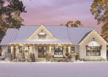 Modern Farmhouse Plan – 2,490 Sq Ft | 3–4 Beds & 2.5 Baths