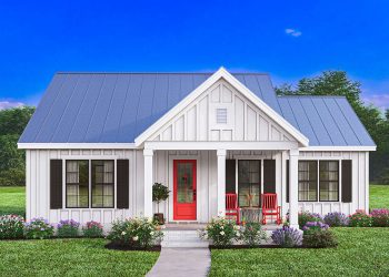 Modern Farmhouse Plan – 1,512 Sq Ft | 3 Beds & 2 Baths
