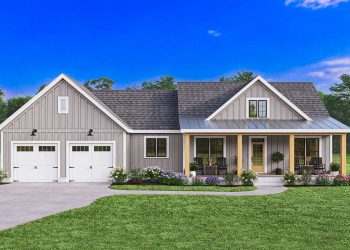 Modern Farmhouse Plan – 1,725 Sq Ft | 3 Beds & 2.5 Baths