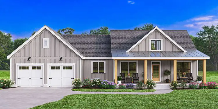 Modern Farmhouse Plan – 1,725 Sq Ft | 3 Beds & 2.5 Baths