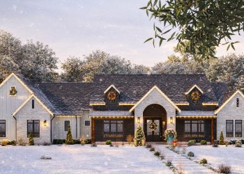 With 4,187 square feet on a single level, four bedrooms arranged in a split layout, and a serious amount of porch space, this home is built for everyday ease and weekend-level entertaining.