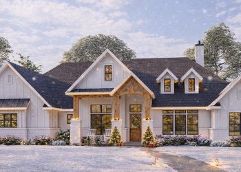 3,220 Sq Ft Craftsman Plan with 4–5 Bedrooms and Open Living